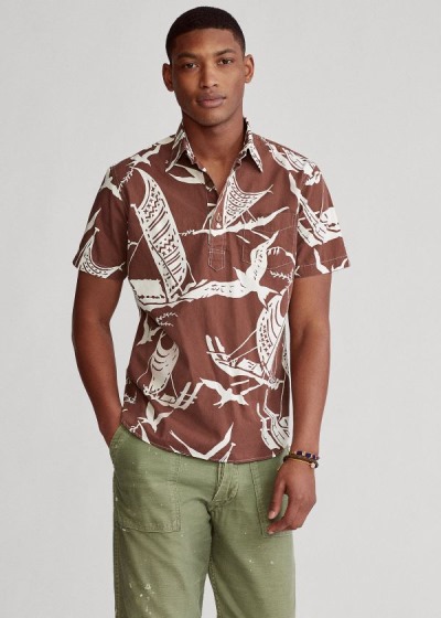 Camisa Polo Ralph Lauren Kon-Tiki Poplin Popover Homem 79560-BSXI